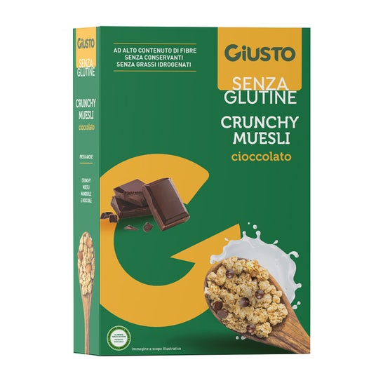 Giusto Sin Gluten Crunchy Muesli Avena Chocolate 375g