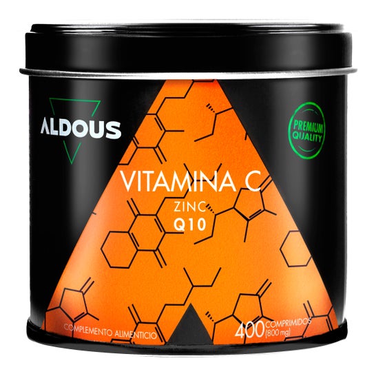 Aldous Vitamina C con Zinc y Coenzima Q10 400comp