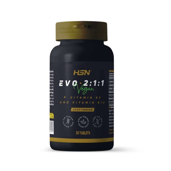 HSN Evo 2:1:1 BCAA's 2:1:1 + Vitaminas B6 & B12 30 Tabletas