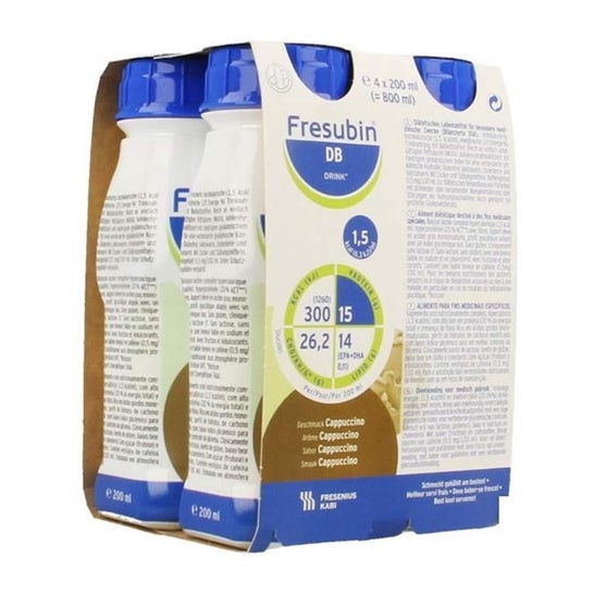 Fresubin DB Drink Cappuccino 4x200ml Fresubin DB Drink Cappuccino 4x200ml
