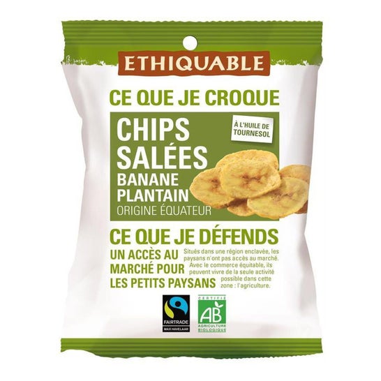 Ethiquable Chips Banana Salata Bio 85g