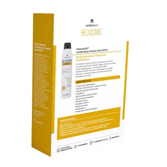 Heliocare 360 Invisible Spray Spf50+ 2x200ml Heliocare 360 Invisible Spray Spf50+ 2x200ml