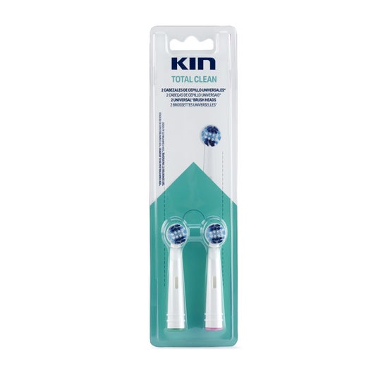 Kin Cepillo Dental Eléctrico Recambio Limpieza Total 2 U
