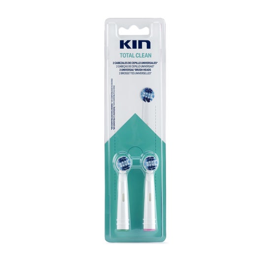 Kin Spazzolino da denti elettrico di ricambio Kin Pulizia totale 2 U