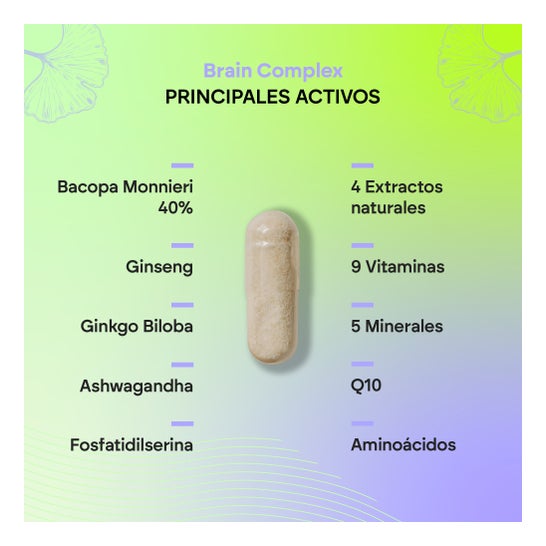 Nutralie Brain Complex Nootrópico Agilidad Mental 60 caps