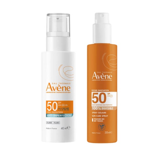 Avène Pack Expert Antiimperfecciones SPF50 40ml + Spray Invisible SPF50 200ml