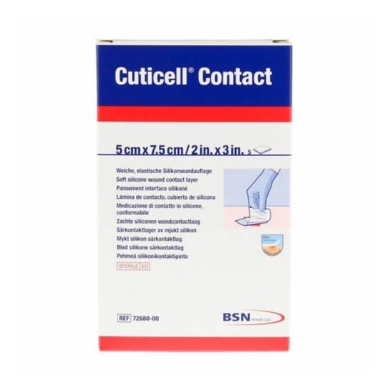 Leukoplast Cuticell Contact Gasa 5cmx7.5cm 5uds