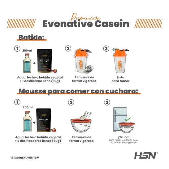 HSN Evonative Casein Lacompodan® Micelpure™ Tarta de Queso y Fresa 500 g