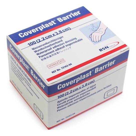 Coverplast Barrier Pansement Adhésif 3,8x3,8cm 100uds
