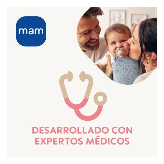 Mam Biberón Easy Start Anti Cólicos Rosa +2M 260ml Mam Biberón Easy Start Anti Cólicos Rosa +2M 260ml
