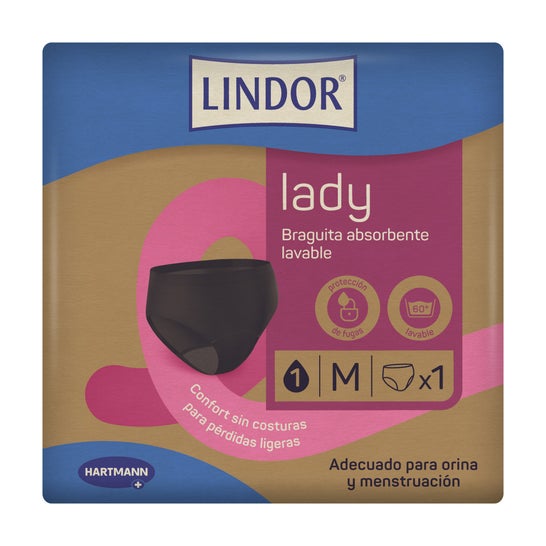 Lindor Lady Ropa Interior Lavable Menstruación y Incontinencia Talla M