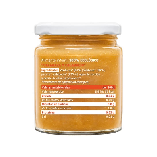Smileat Tarrito Ecológico de Calabaza y Calabacín 230g