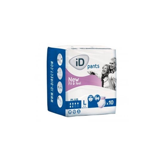 Id Pants Fit&Feel Plus T-L 10 uds