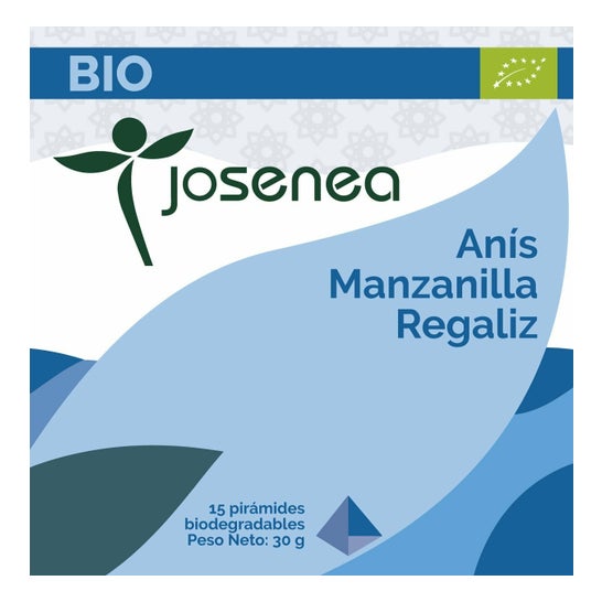 Josenea anijs kamille zoethout bio box 15 piramides