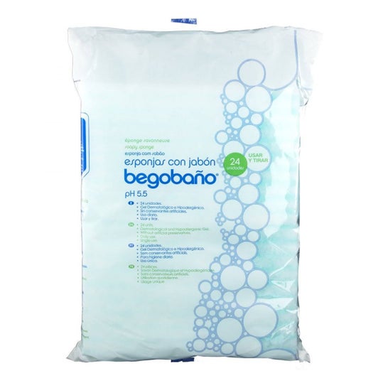 Begobaño single-use soapy sponge 24 u.