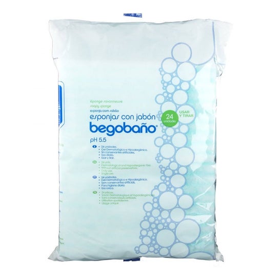 Begobaño spugna saponata monouso 24pz