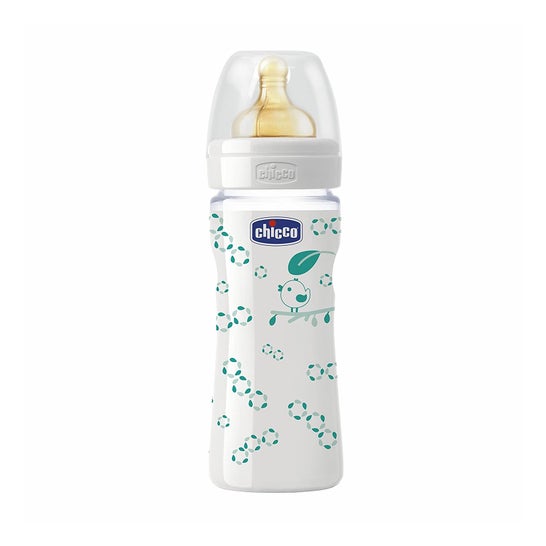 Chicco Biberón Vidrio Unisex Silicona 240ml