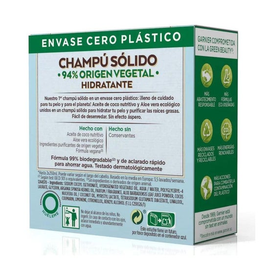 Garnier Original Remedies Champú Sólido Hidratante de Coco 60g Garnier Original Remedies Champú Sólido Hidratante de Coco 60g