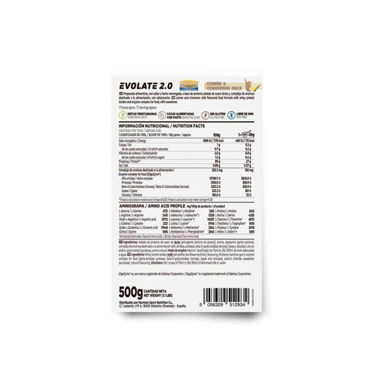 HSN Evolate 2.0 Whey Isolate CFM Leche Merengada 500 g