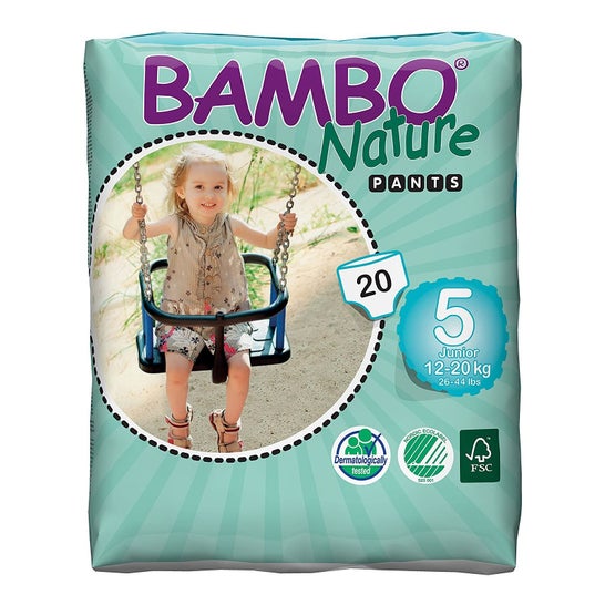 Bambo Nature Children's Nappy Pants Junior T5 20 pieces
