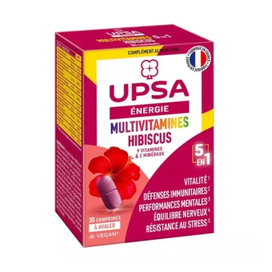 Upsa Multivitaminas Hibisco 5 en 1 30comp Upsa Multivitaminas Hibisco 5 en 1 30comp