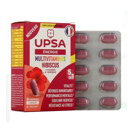 Upsa Multivitaminas Hibisco 5 en 1 30comp Upsa Multivitaminas Hibisco 5 en 1 30comp
