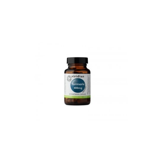 Viridian cúrcuma orgánica 400 mg 30 caps