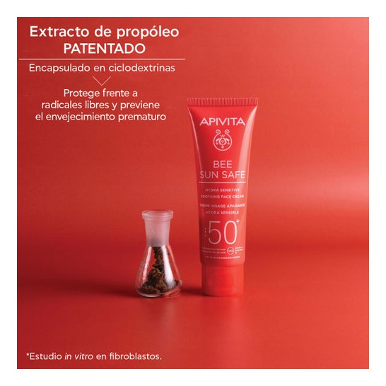 Apivita Bee Sun Safe Hydra Sensitive Facial Calmante SPF50+ 50ml
