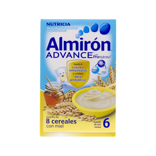 Almirón Advance pap van 8 ontbijtgranen met honing 500g