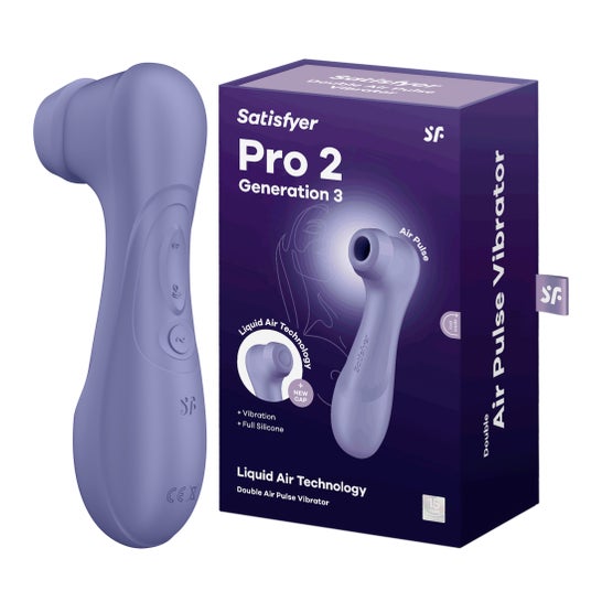 Satisfyer Pro 2 Generation 3 Double Air Pulse Vibrator App Lila 1ud