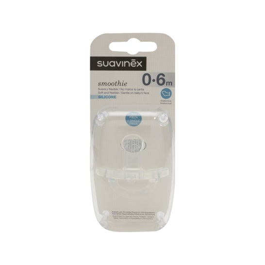Suavinex™ chupete anatómico tetina silicona 0-6 meses 1ud