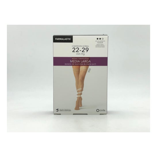 Farmalastic Media Compresión Normal T-pequeña Beige 1 Par
