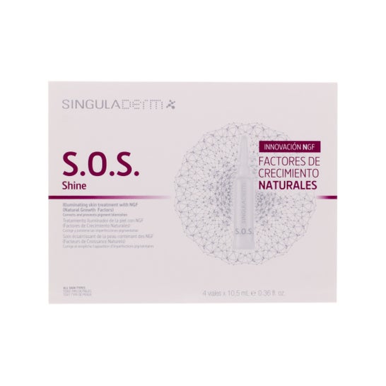 Singuladerm SOS Shine 4 hætteglas x 10,5 ml
