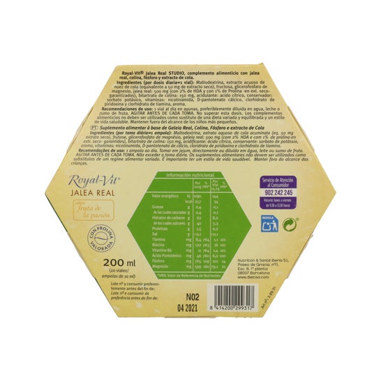 Dietisa jalea real royalvit studio 20 viales
