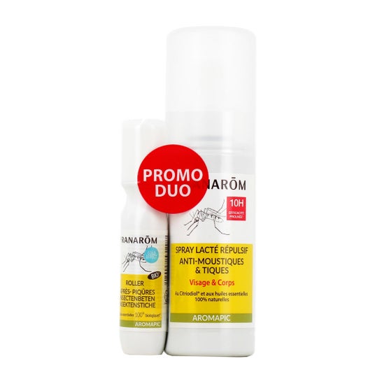 Pranarom Aromapic Pack Spray Repellent Milk 100 ml + Roller 15 ml