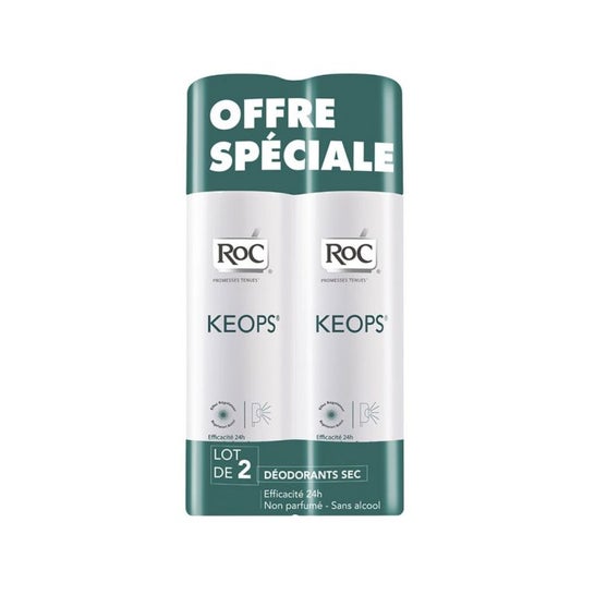 Roc Keops Desodorante Spray Seco 2x150ml