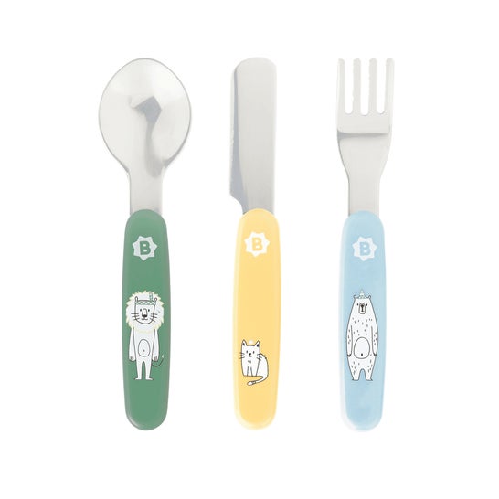 Badabulle Set Cubiertos de Metal 3uds