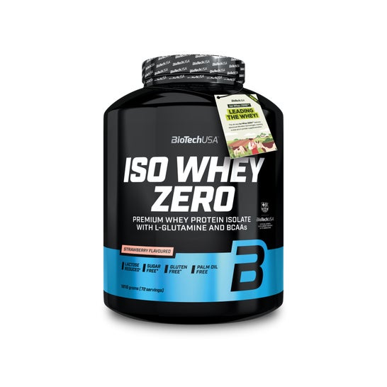 Biotech USA Iso Whey Zero Protein Jordbær 1,8 kg
