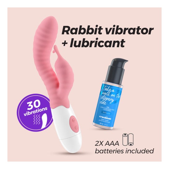 Crushious gummie Rabbit Vibrator + Lubricante a Base de Agua