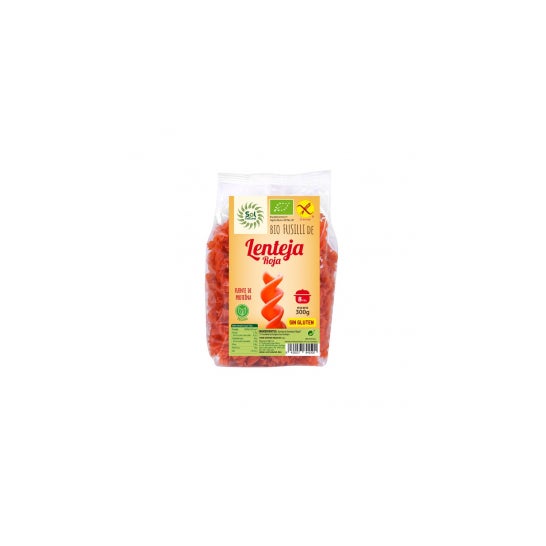 Sol Natural Fusilli di lenticchie rosse Bio senza glutine 300g