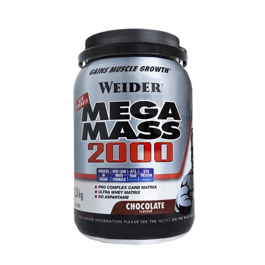 Weider Mega Mass 2000 Chocolate 1,500g