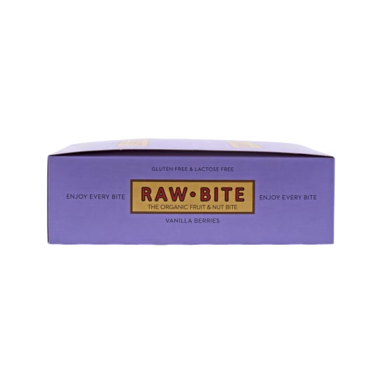Rawbite Pack Barritas Ecológicas de Vainilla Y Frutos Rojos 12X50g