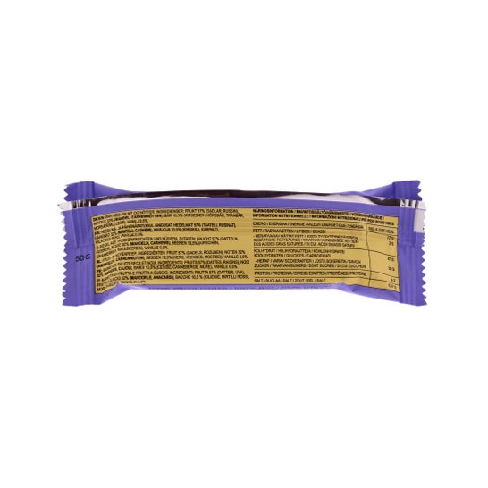 Rawbite Pack Barritas Ecológicas de Vainilla Y Frutos Rojos 12X50g