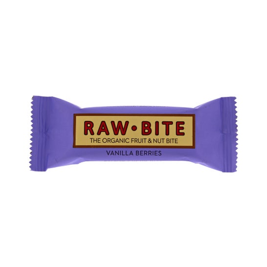 Rawbite Pack Barritas Ecológicas de Vainilla Y Frutos Rojos 12X50g
