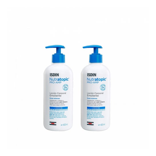 ISDIN Nutratopic Pro-AMP Loción Corporal Emoliente 2x400ml