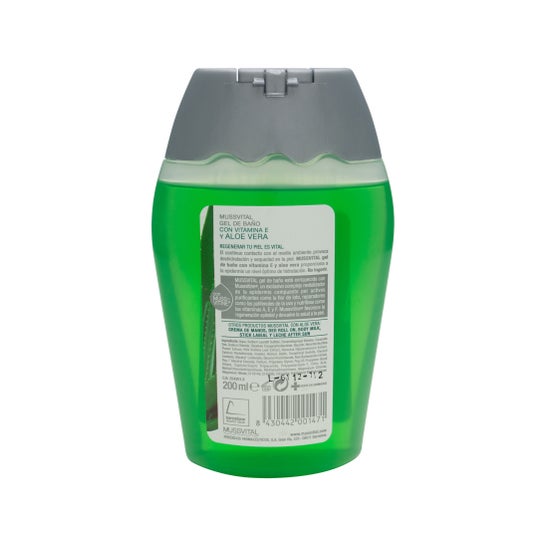 Mussvital gel de baño vitamina E y aloe vera 200 ml