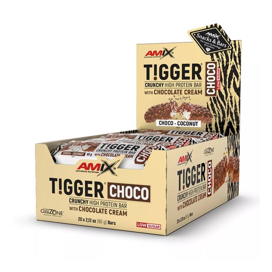 Amix Tigger Crunchy Protein Bar Chocolate Coco 20x60g