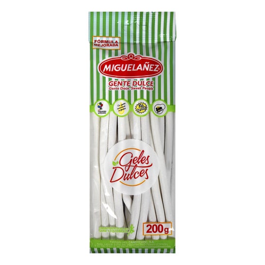 Miguelañez Gente Dulce Regaliz Relleno de Nata y Fresa Bio 200g