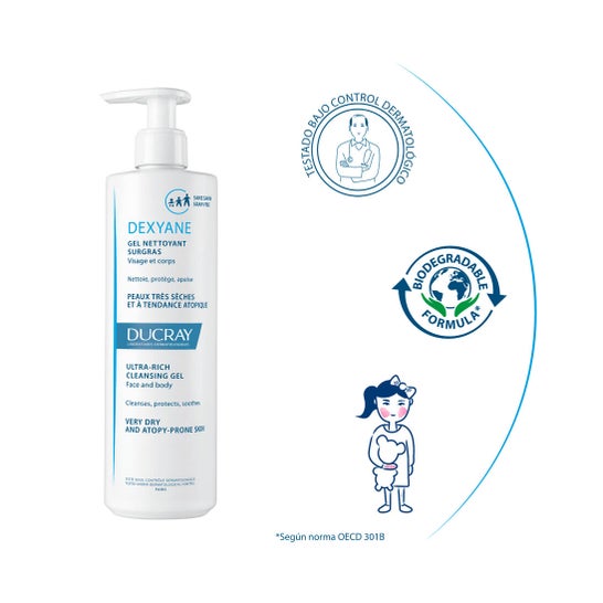 Ducray Dexyane gel Limpiador Sobregraso 400 ml