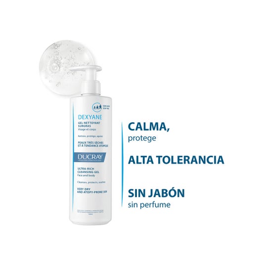 Ducray Dexyane gel Limpiador Sobregraso 400 ml